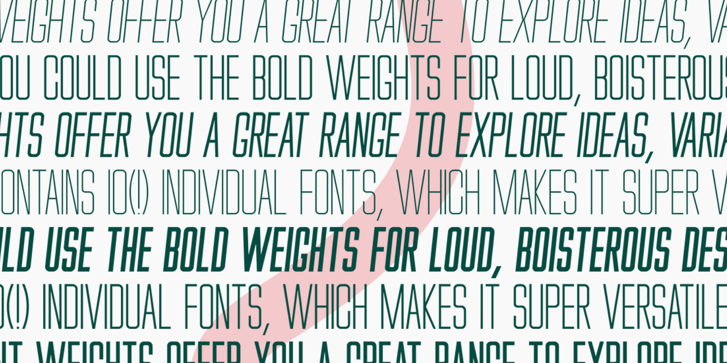 Limitless Extra Light Font preview